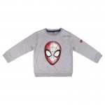 Σετ φούτερ παντελόνι με τσέπες και κορδόνι - μπλούζα μακρυμάνικη με σχέδιο Spiderman, γκρι - πολύχρωμο